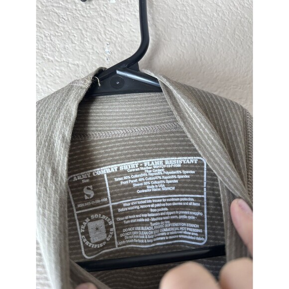 US Army Combat Camouflage Shirt Flame Resistant Multicam OCP Size Small - Picture 8 of 9